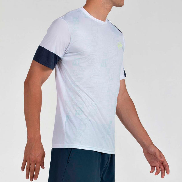 CAMISETA BULLPADEL LEIDO BLANCO